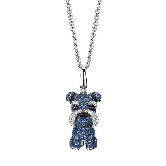 Puppy Wang Wang Schnauzer Morgen Pendant Necklace