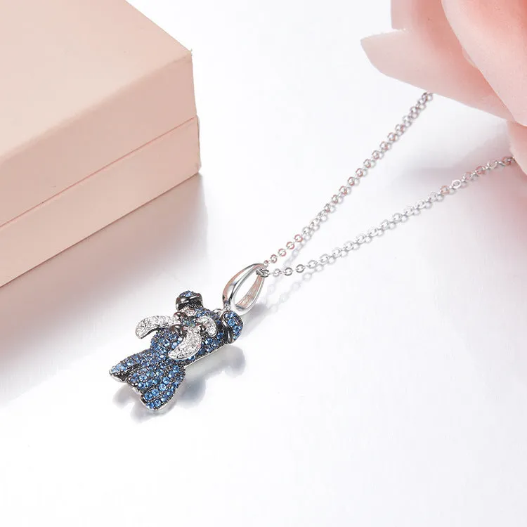 Puppy Wang Wang Schnauzer Morgen Pendant Necklace