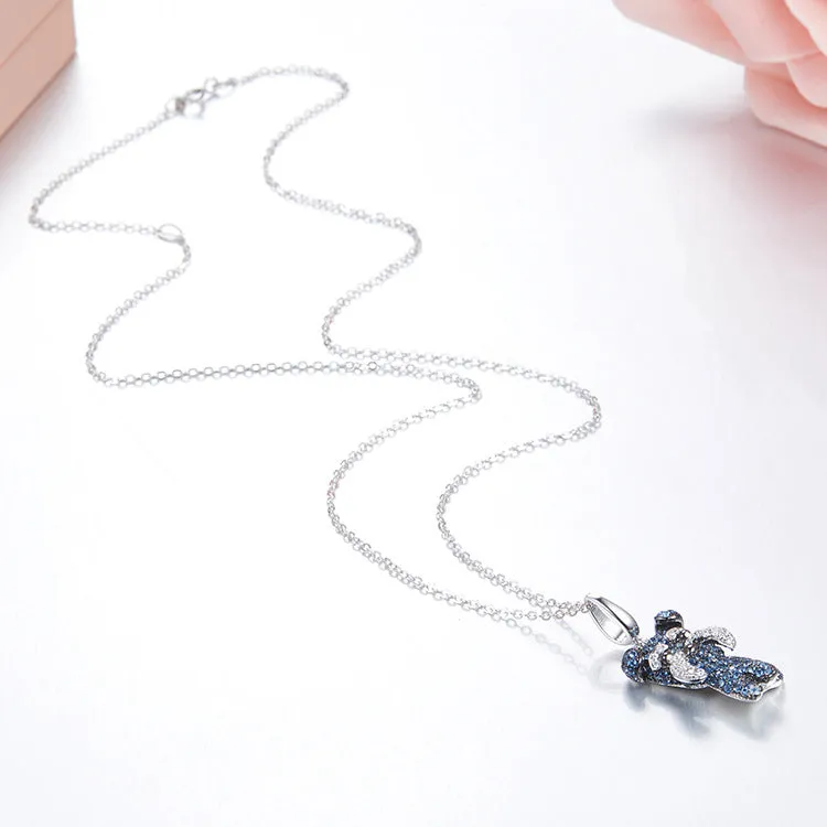 Puppy Wang Wang Schnauzer Morgen Pendant Necklace