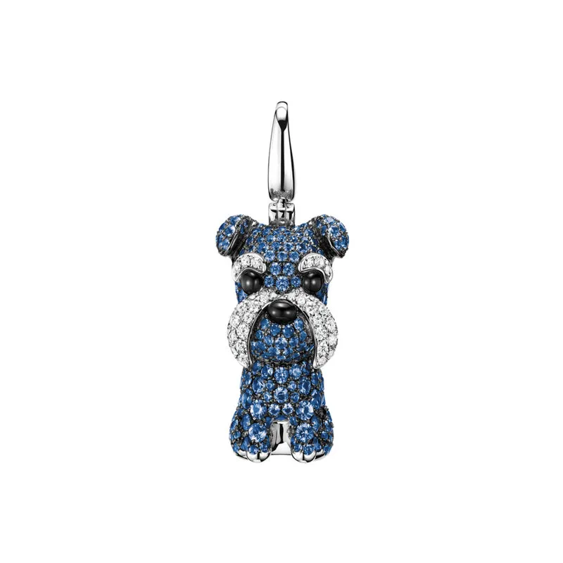 Puppy Wang Wang Schnauzer Morgen Pendant Necklace