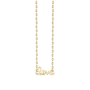 Pure Gold Tiny Love Necklace