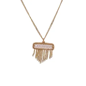 Quartz Tassel Necklace