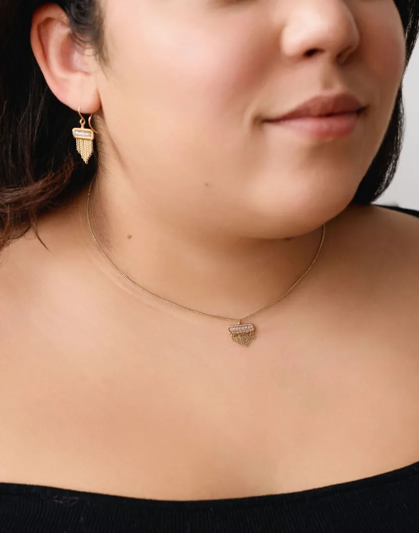 Quartz Tassel Necklace