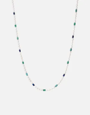 Ravi Pearl Necklace, Sterling Silver