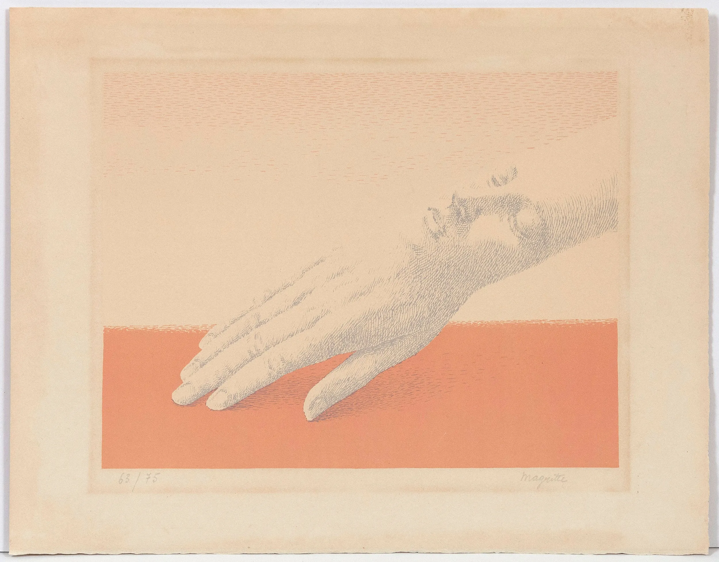 RENE MAGRITTE "LES BIJOUX INDISCRETS" LITHOGRAPH, 1963