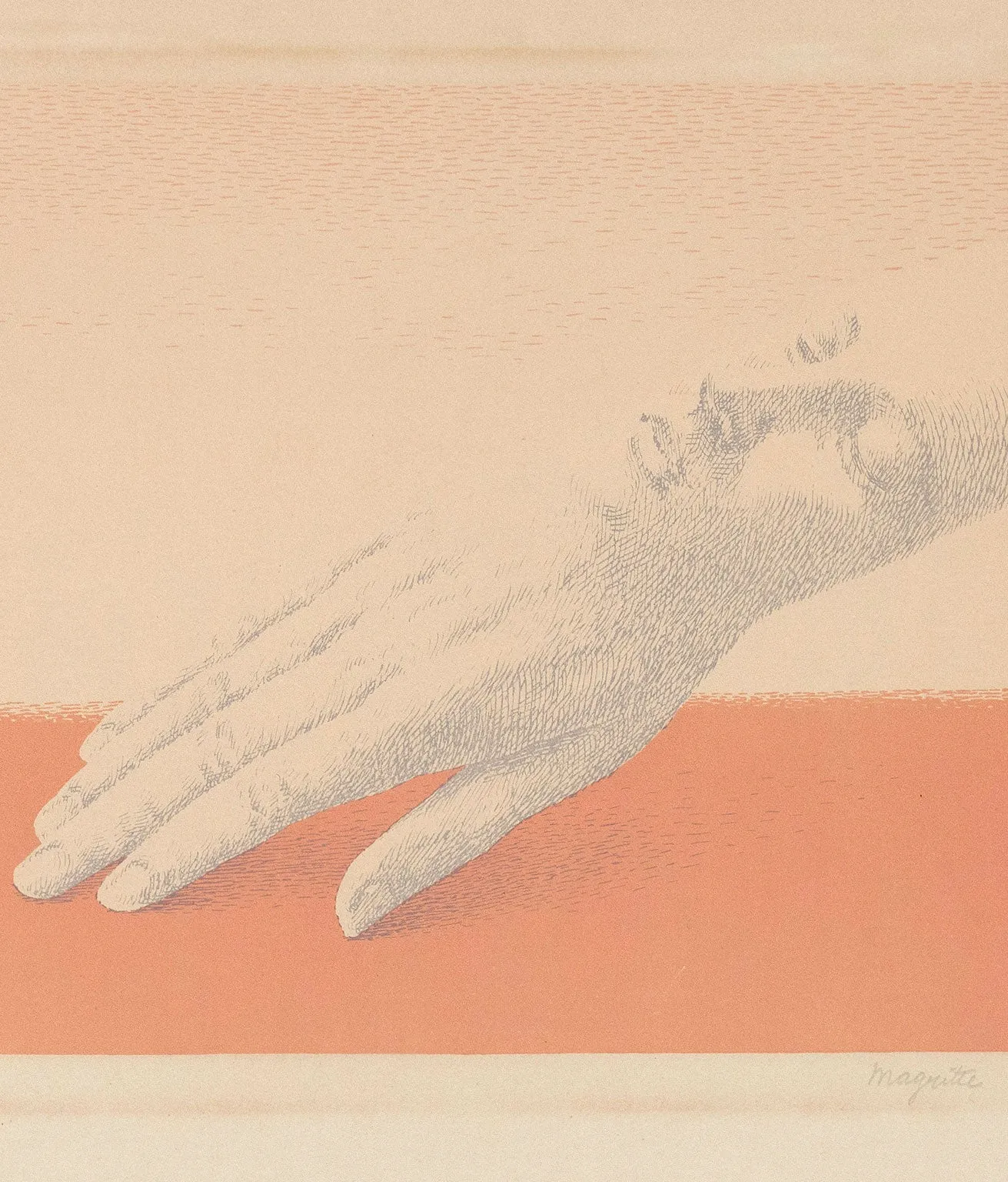 RENE MAGRITTE "LES BIJOUX INDISCRETS" LITHOGRAPH, 1963