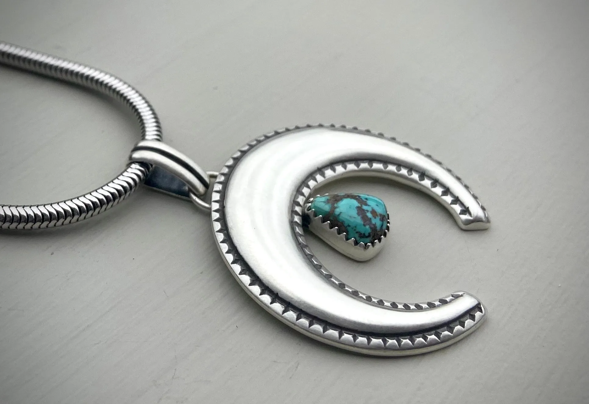Royston Turquoise Naja Pendant