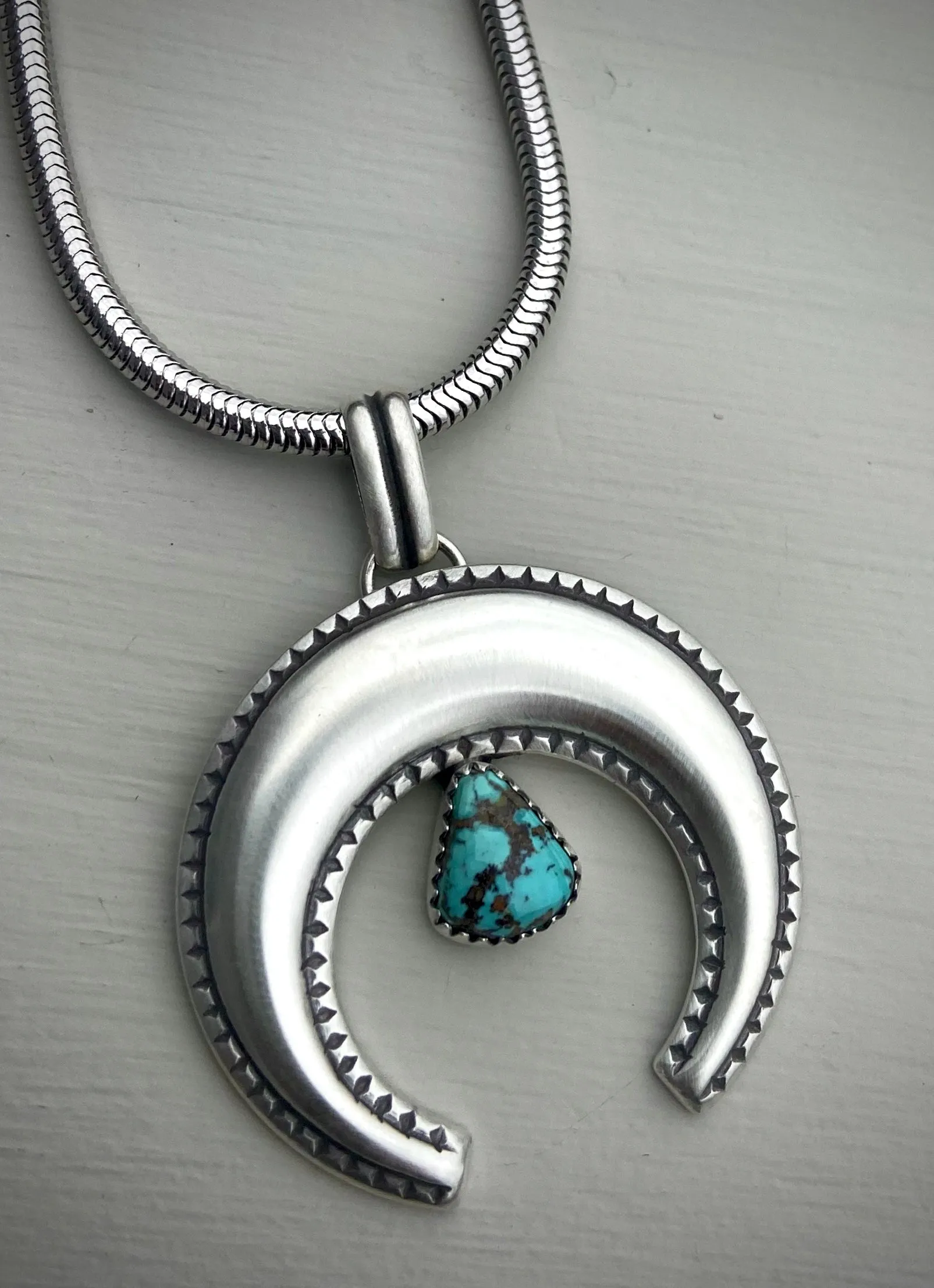 Royston Turquoise Naja Pendant