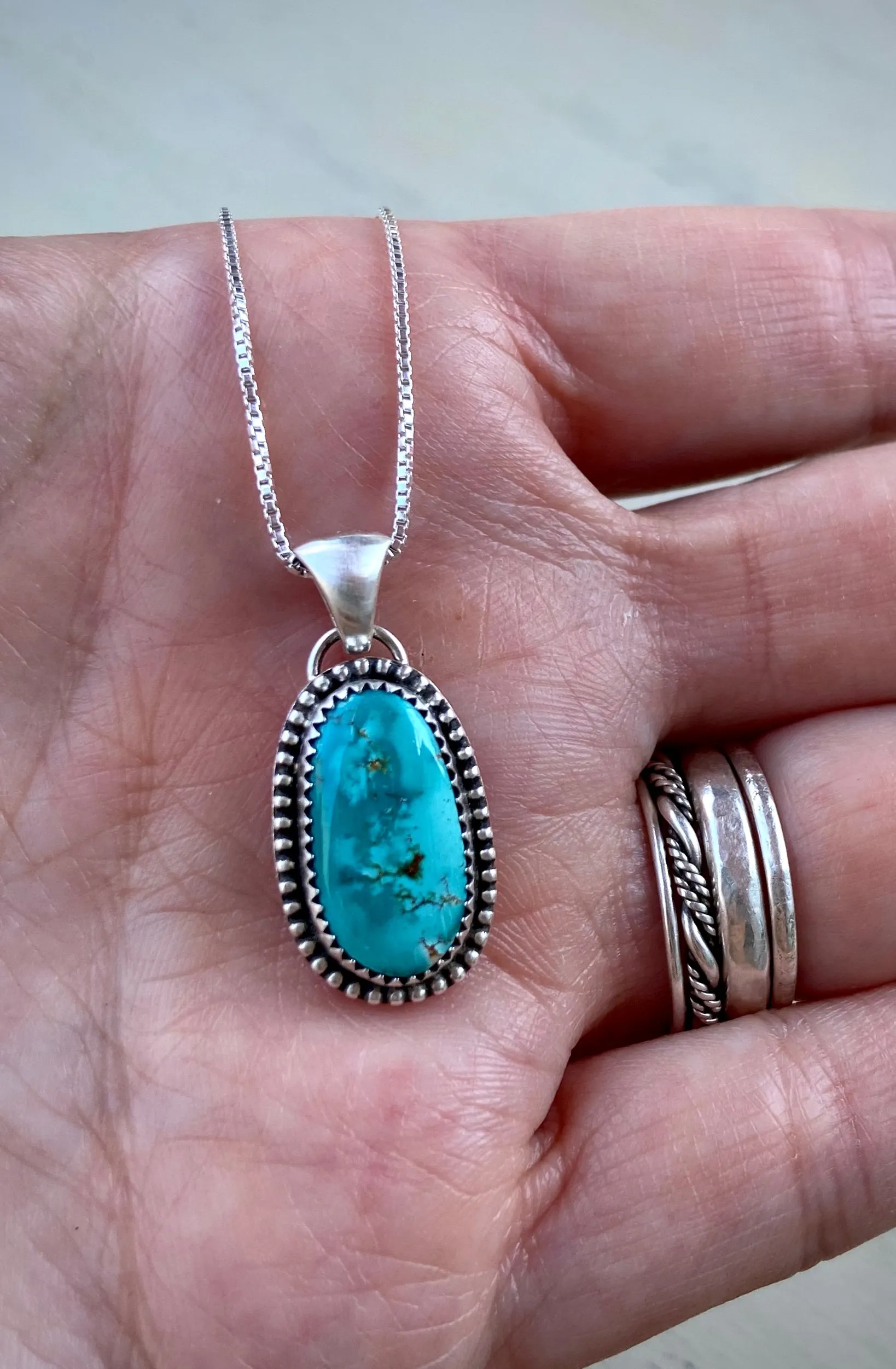 Royston Turquoise Pendant