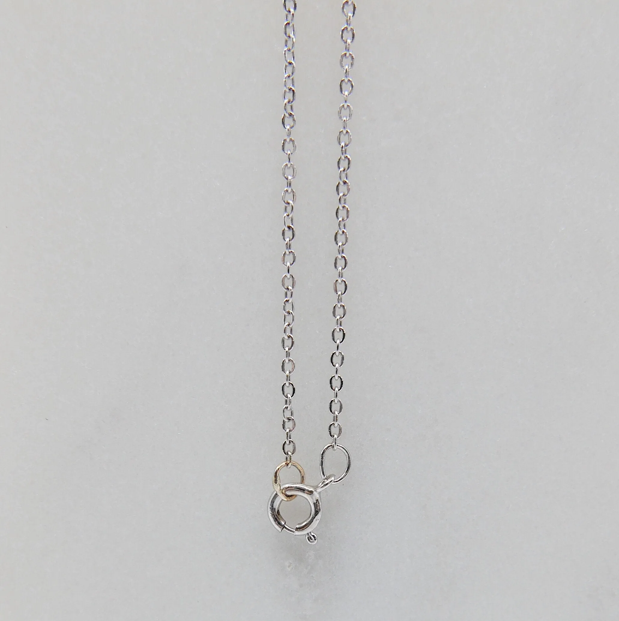 Ruby White Gold Heart Necklace