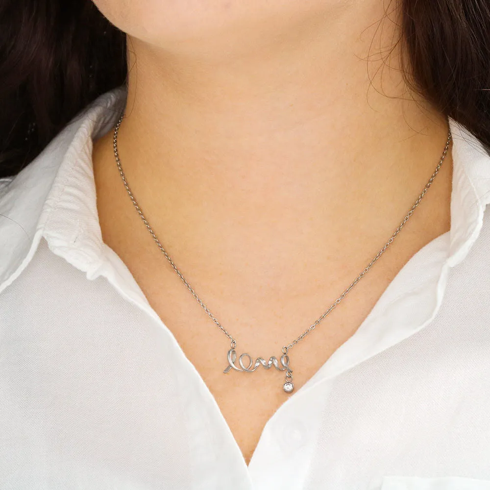 SCRIPTED LOVE NECKLACE