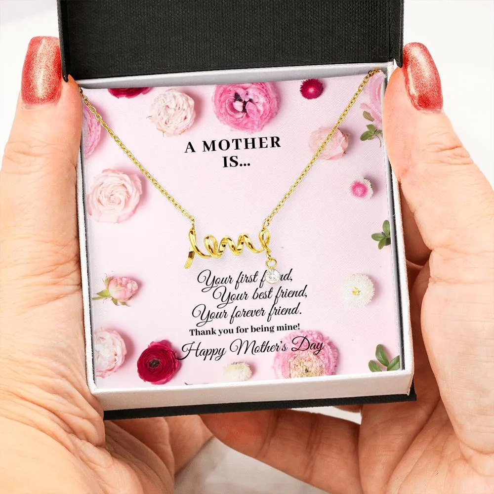 SCRIPTED LOVE NECKLACE
