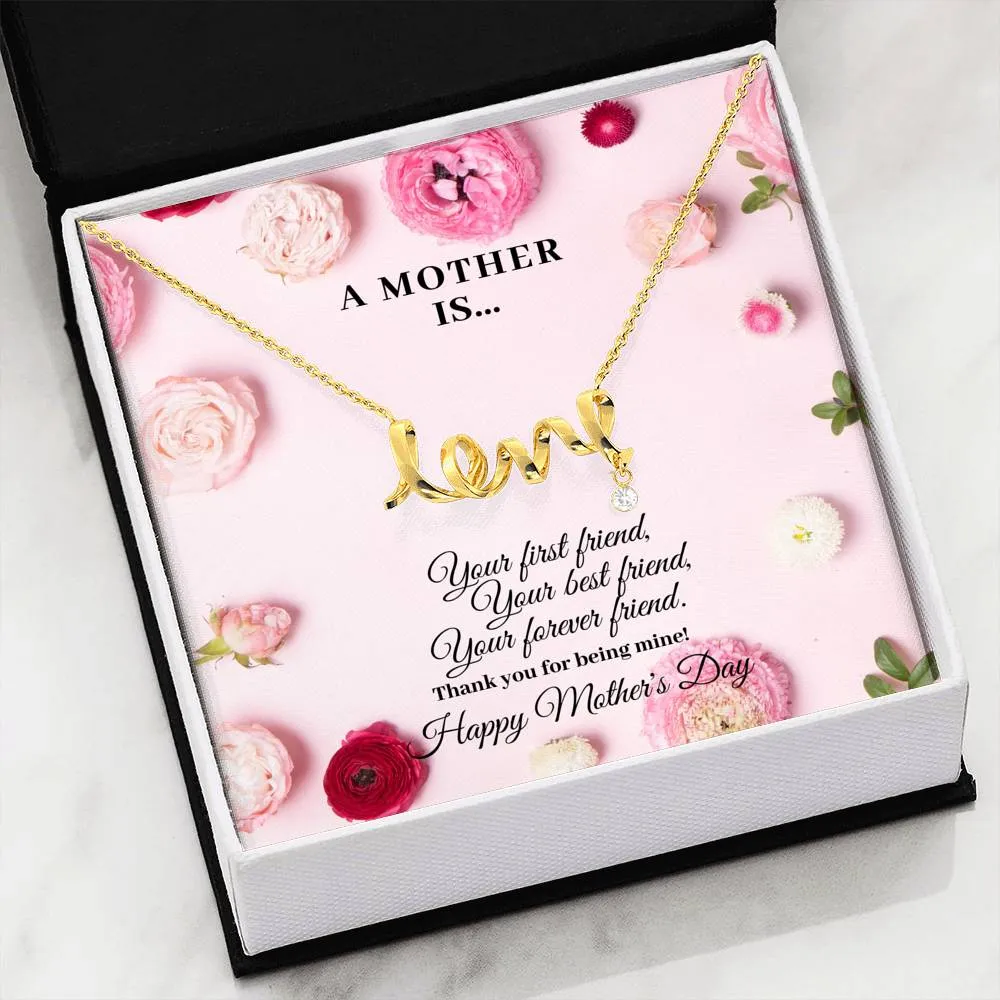 SCRIPTED LOVE NECKLACE