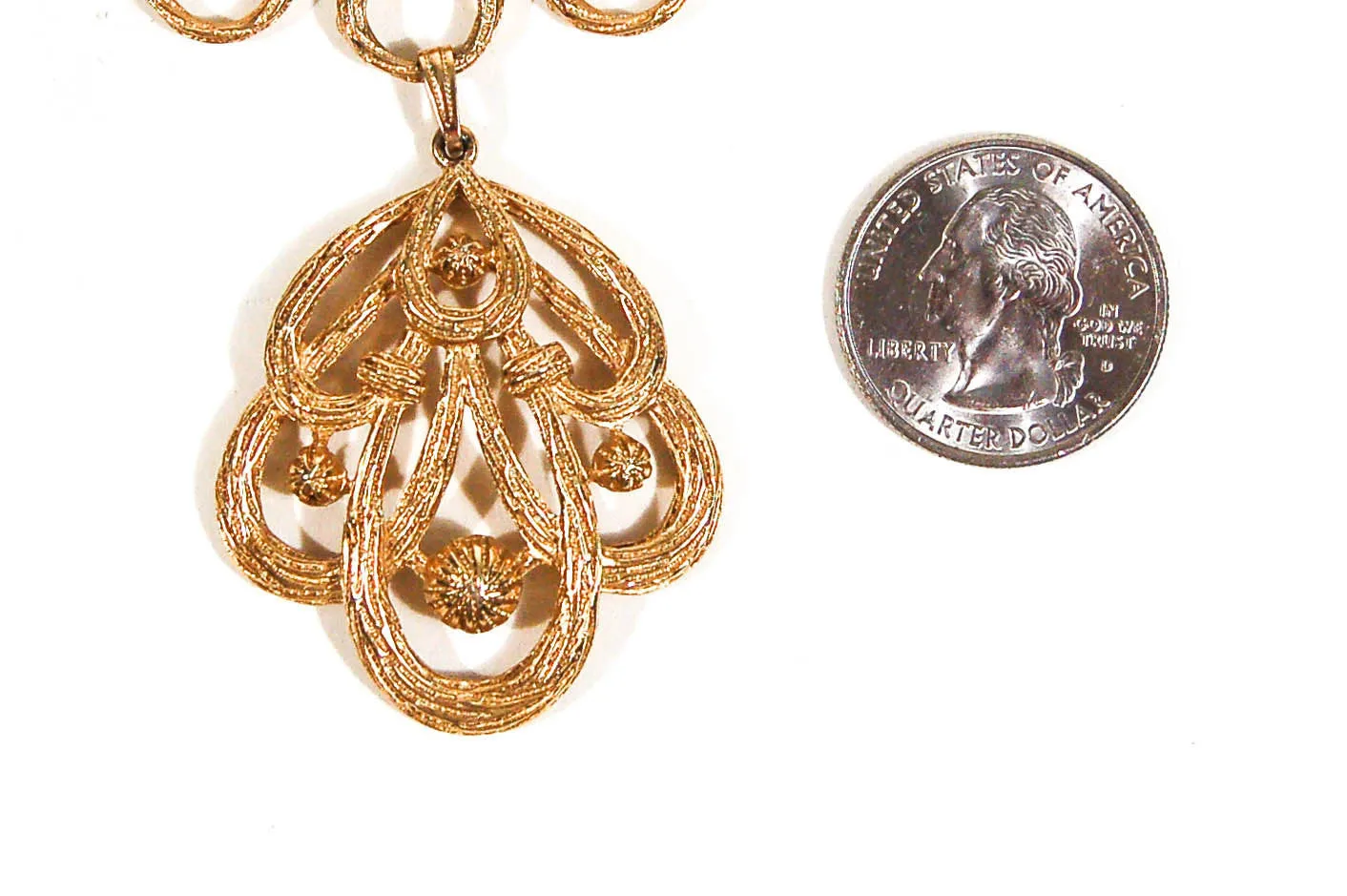 Scrolling Links Necklace by Crown Trifari