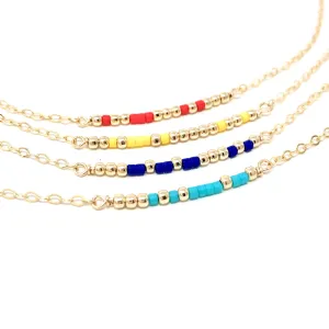 SEED BEAD Morse Code Necklace