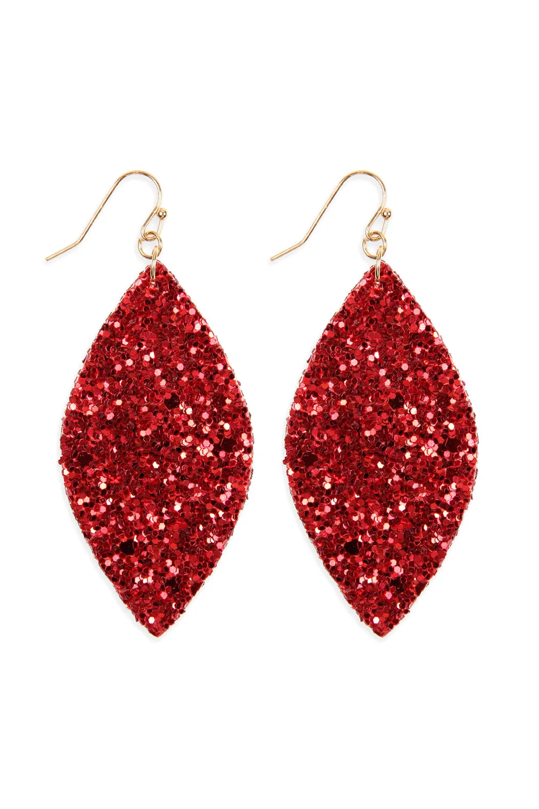 SEQUIN MARQUISE DROP EARRINGS