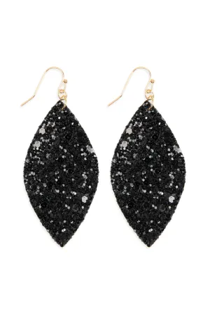 SEQUIN MARQUISE DROP EARRINGS