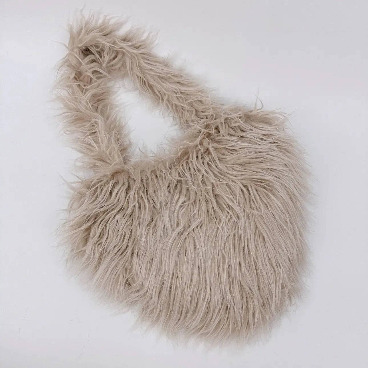 ‘Shape Of My Heart’ Multicolor Fuzzy Purse