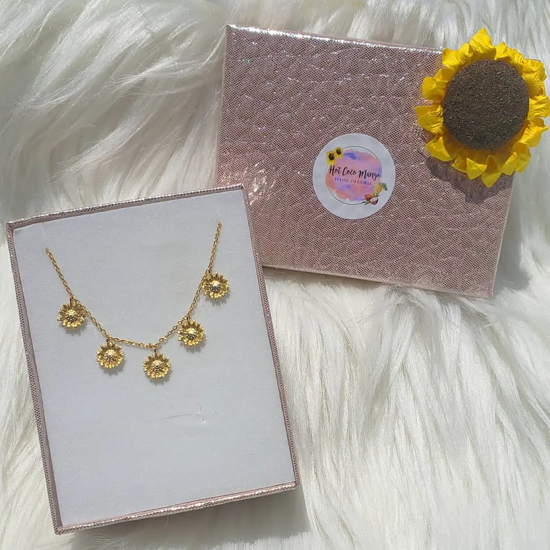Shining Sunflowers Necklace