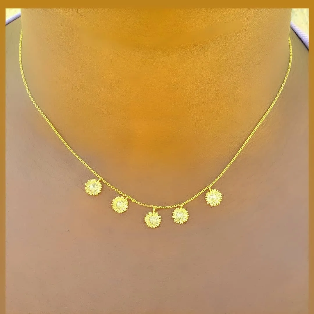 Shining Sunflowers Necklace