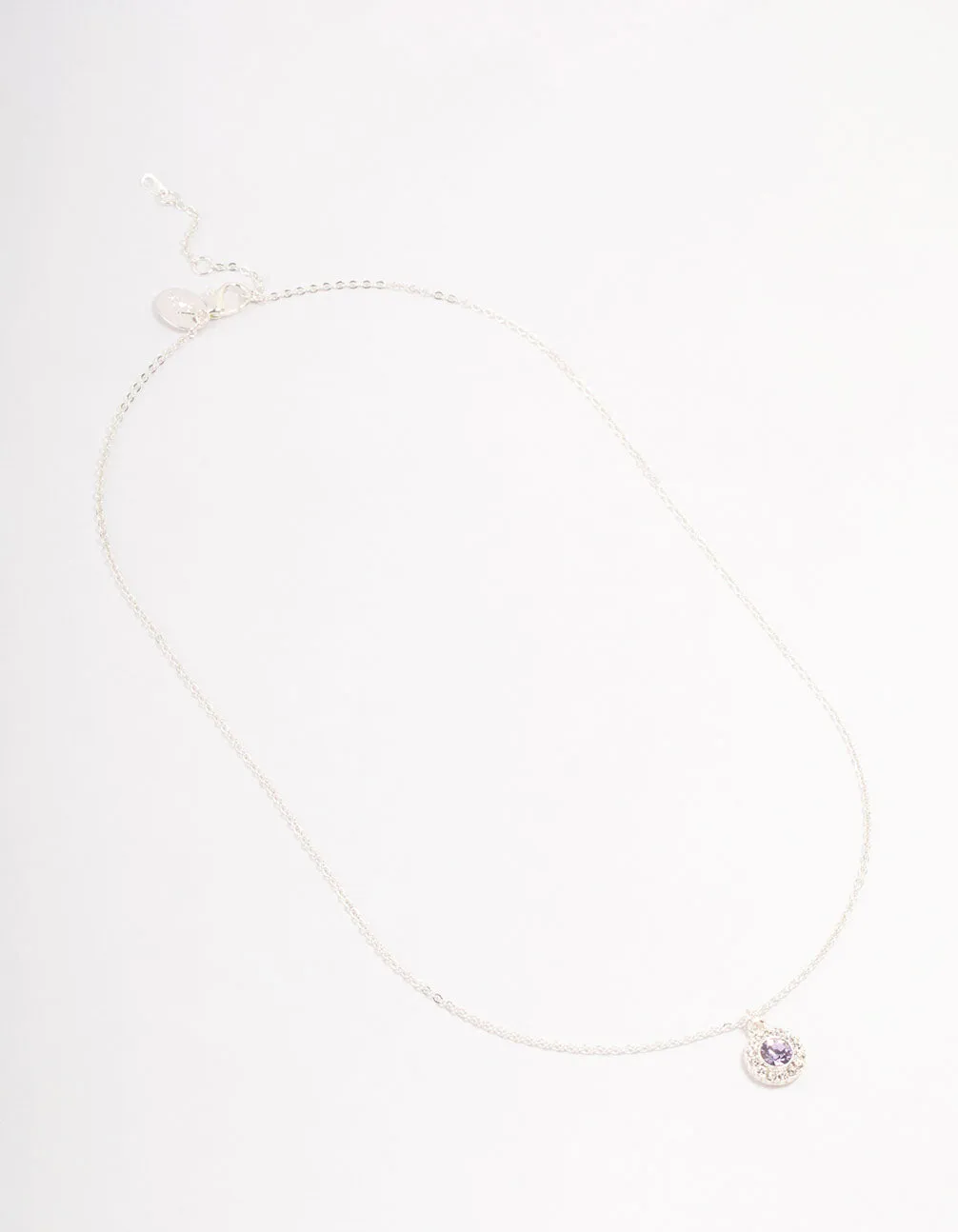 Silver Halo Czech Crystal Necklace