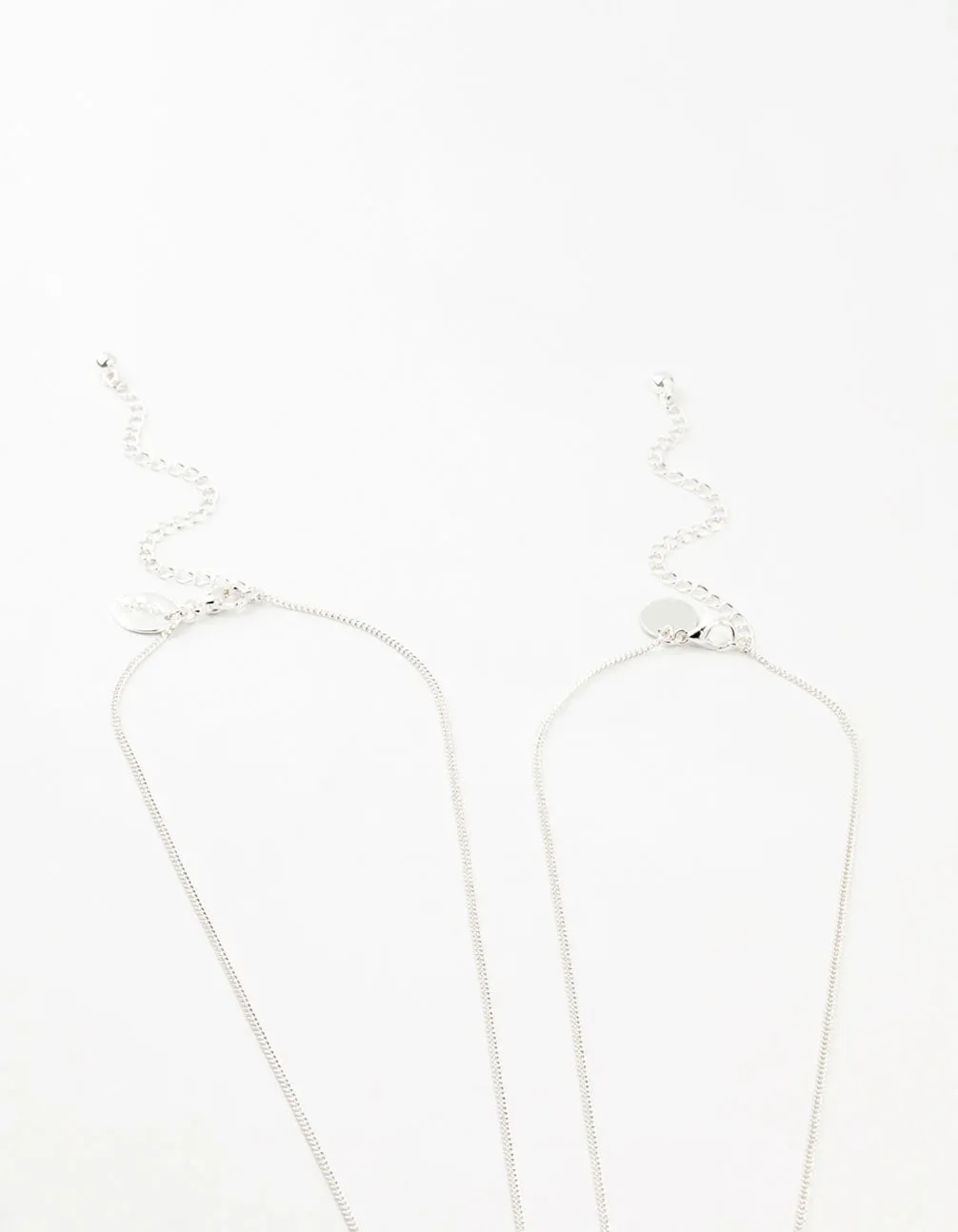 Silver Plated Wing & Diamante Cross Necklace