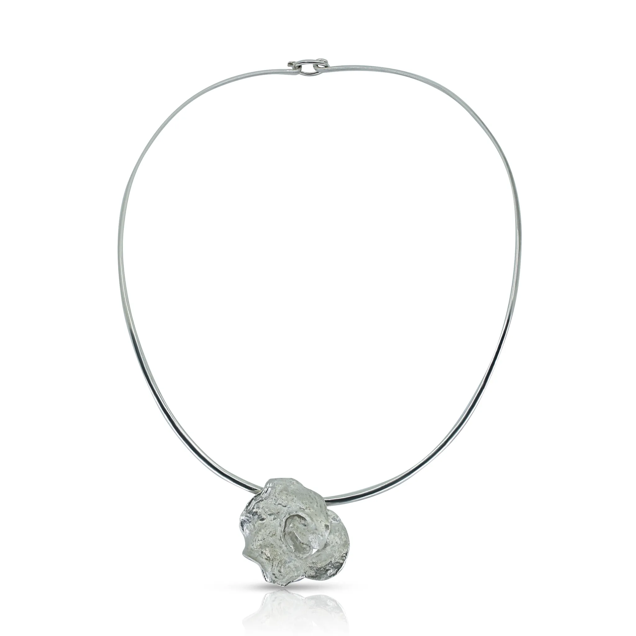Silver Spiral Necklace