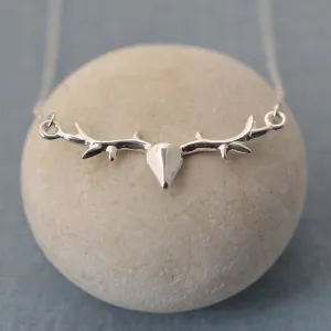 Silver Stag Chain Necklace