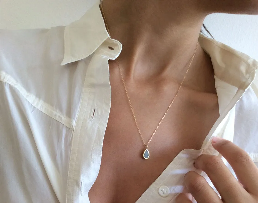 Silver Tear Drop Pendant