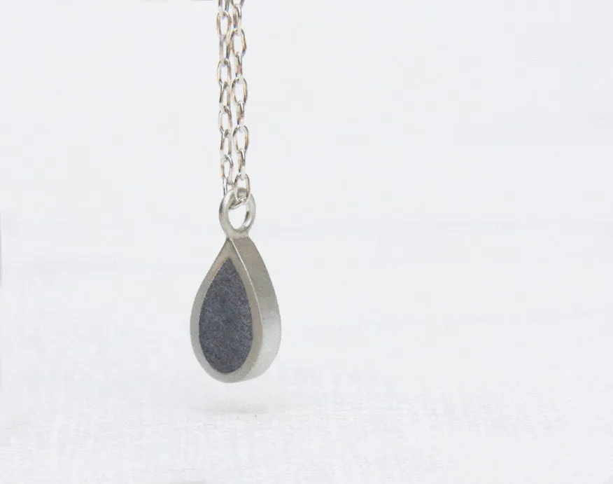 Silver Tear Drop Pendant