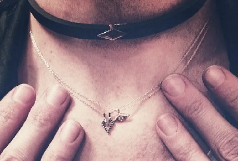 Small Gothic Heart Necklace