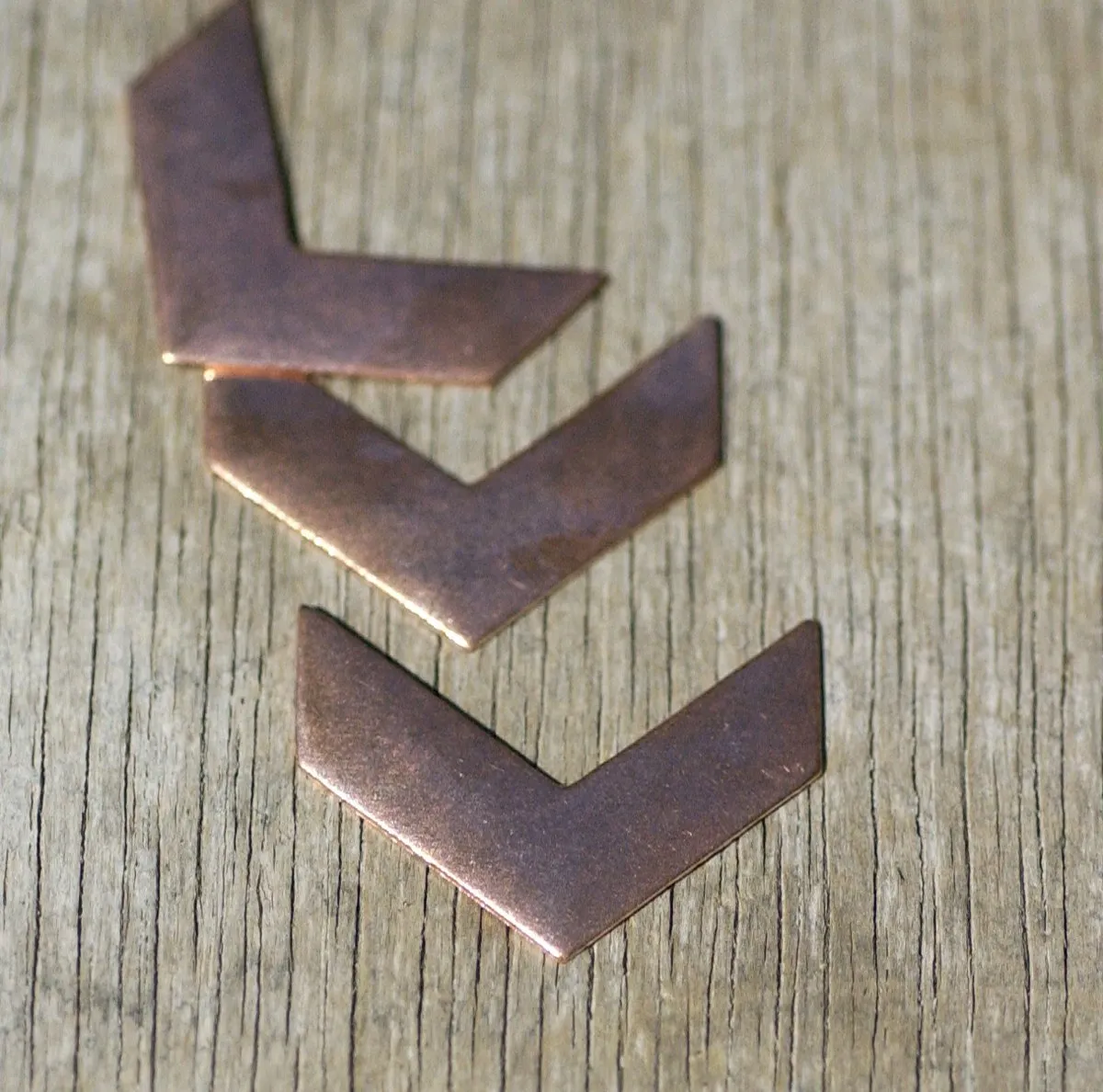 Smooth Chevron 30mm x 22mm Earrings or Pendant