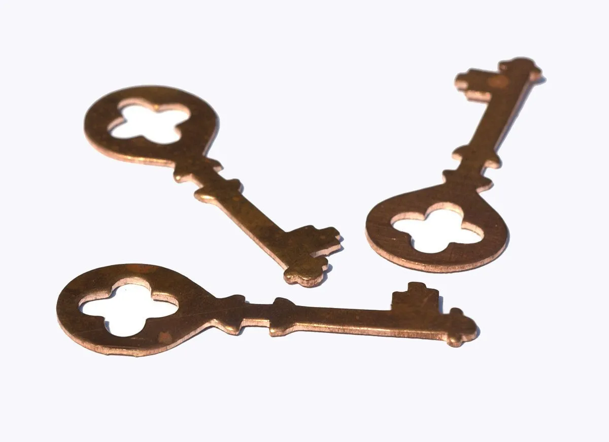 Smooth Key Large 50mm x 20mm Cutout key pendant
