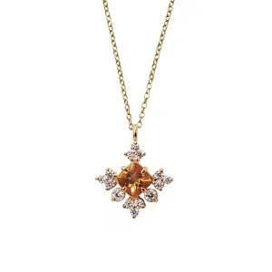 Snowflake Citrine Pendant