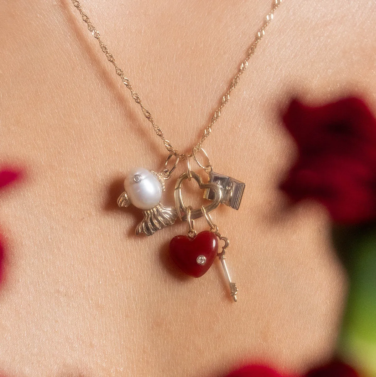 Solid Gold Statement Charm