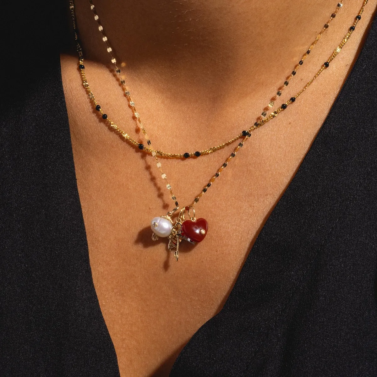 Solid Gold Statement Charm