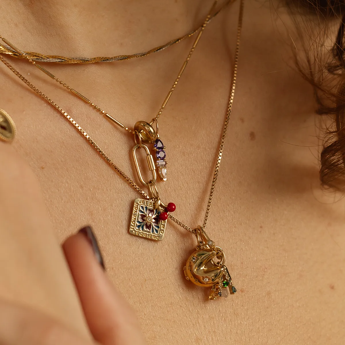 Solid Gold Statement Charm