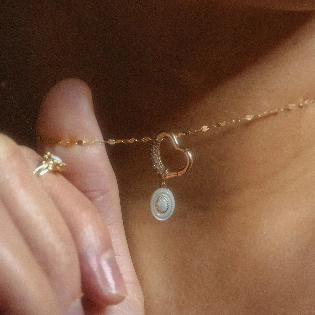 Solid Gold Statement Charm