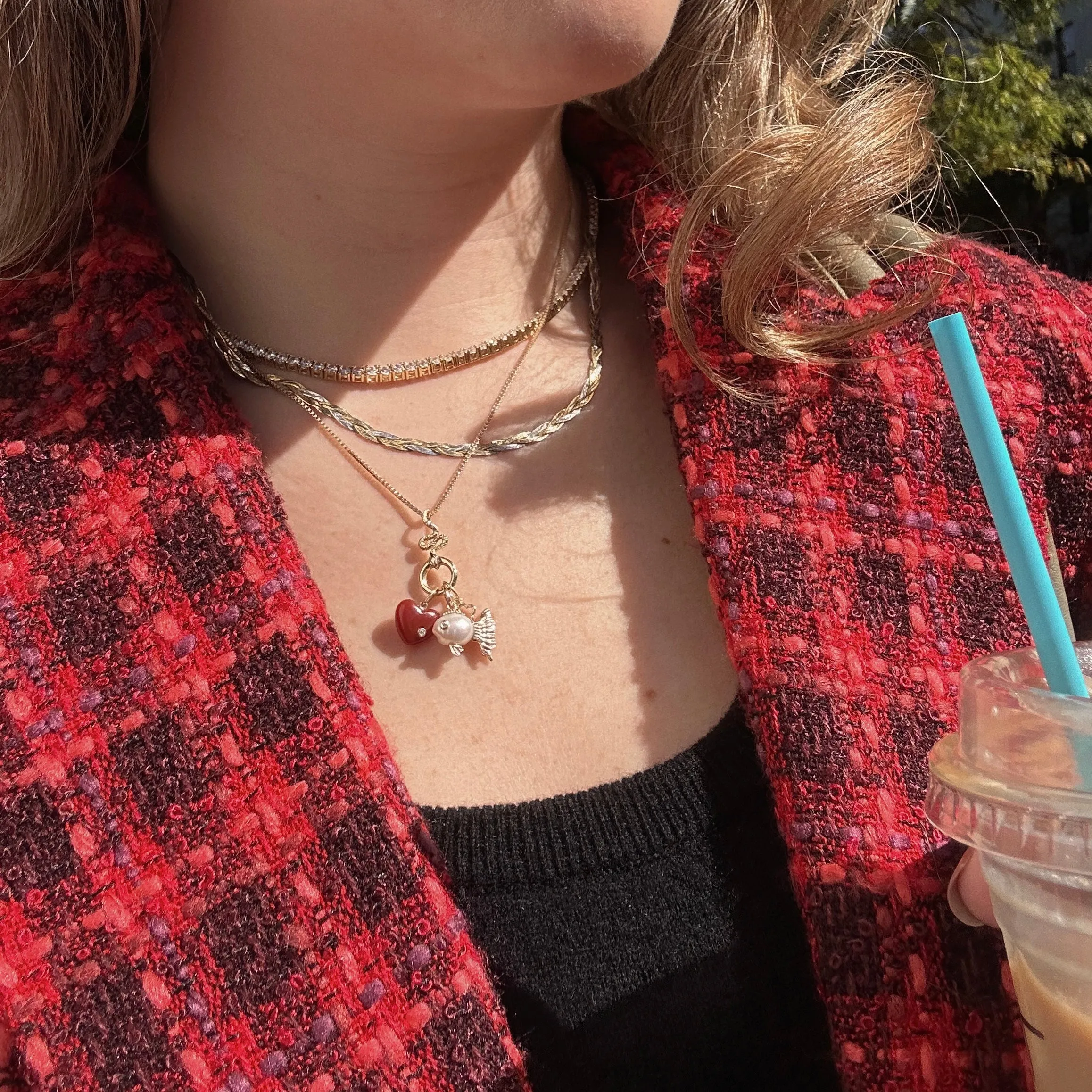 Solid Gold Statement Charm