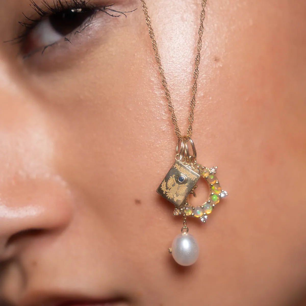 Solid Gold Statement Charm
