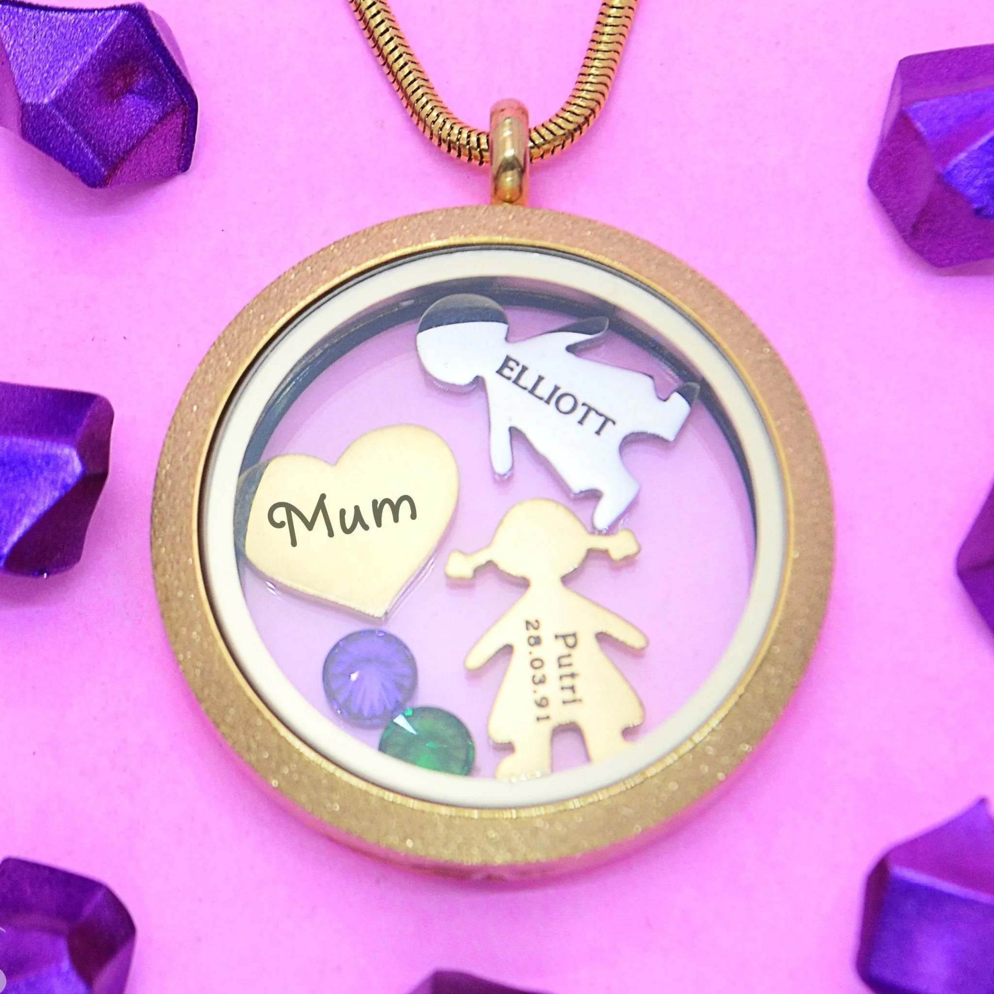 Sparkling Dream Locket Necklace