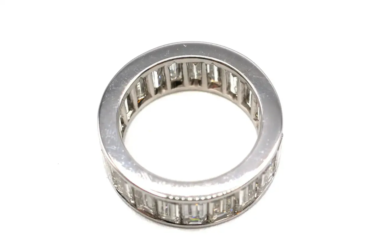 Spectacular 10 Carat Baguette Diamond Eternity Band