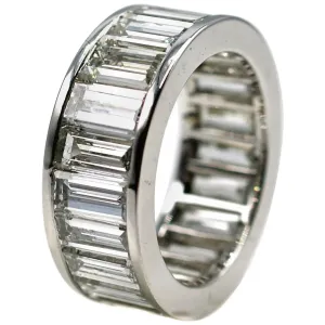 Spectacular 10 Carat Baguette Diamond Eternity Band