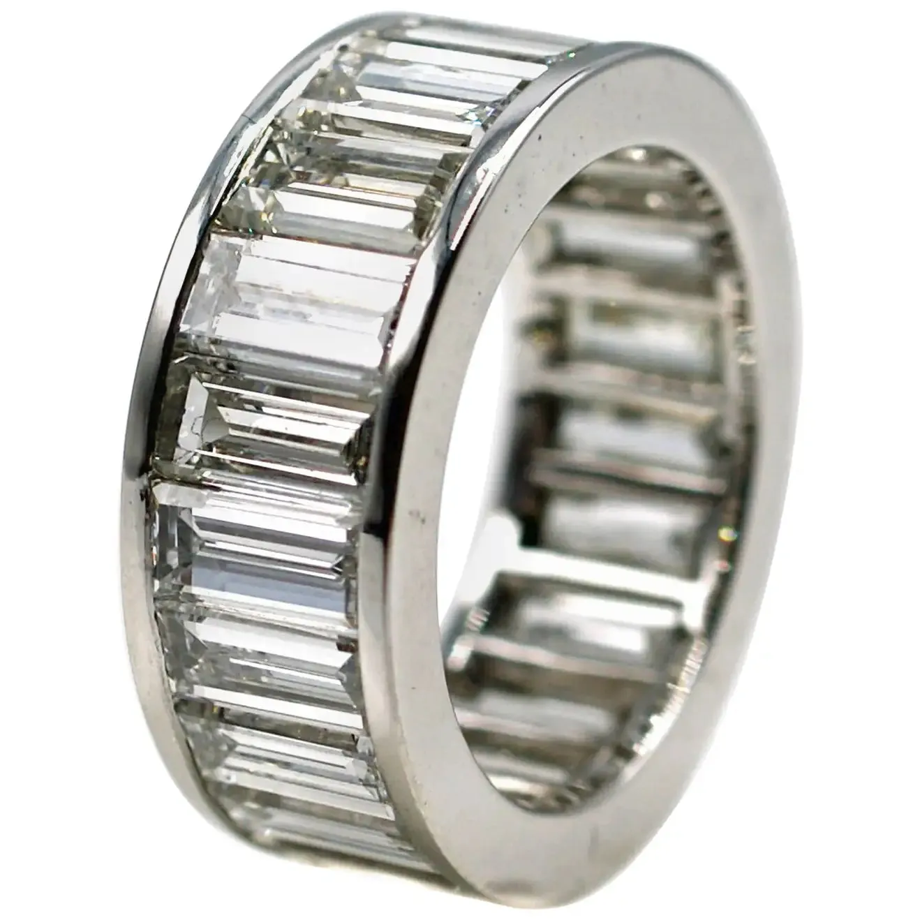 Spectacular 10 Carat Baguette Diamond Eternity Band