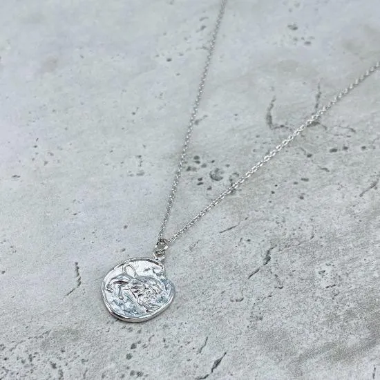 Star Sign Coin Necklace - Leo