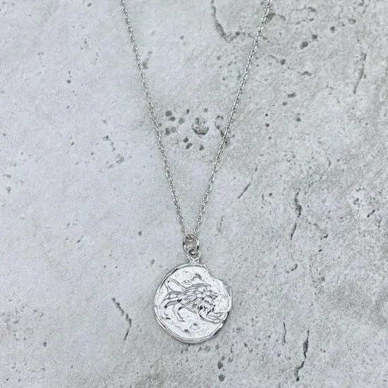 Star Sign Coin Necklace - Leo