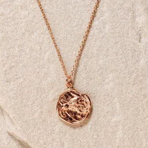 Star Sign Coin Necklace - Leo