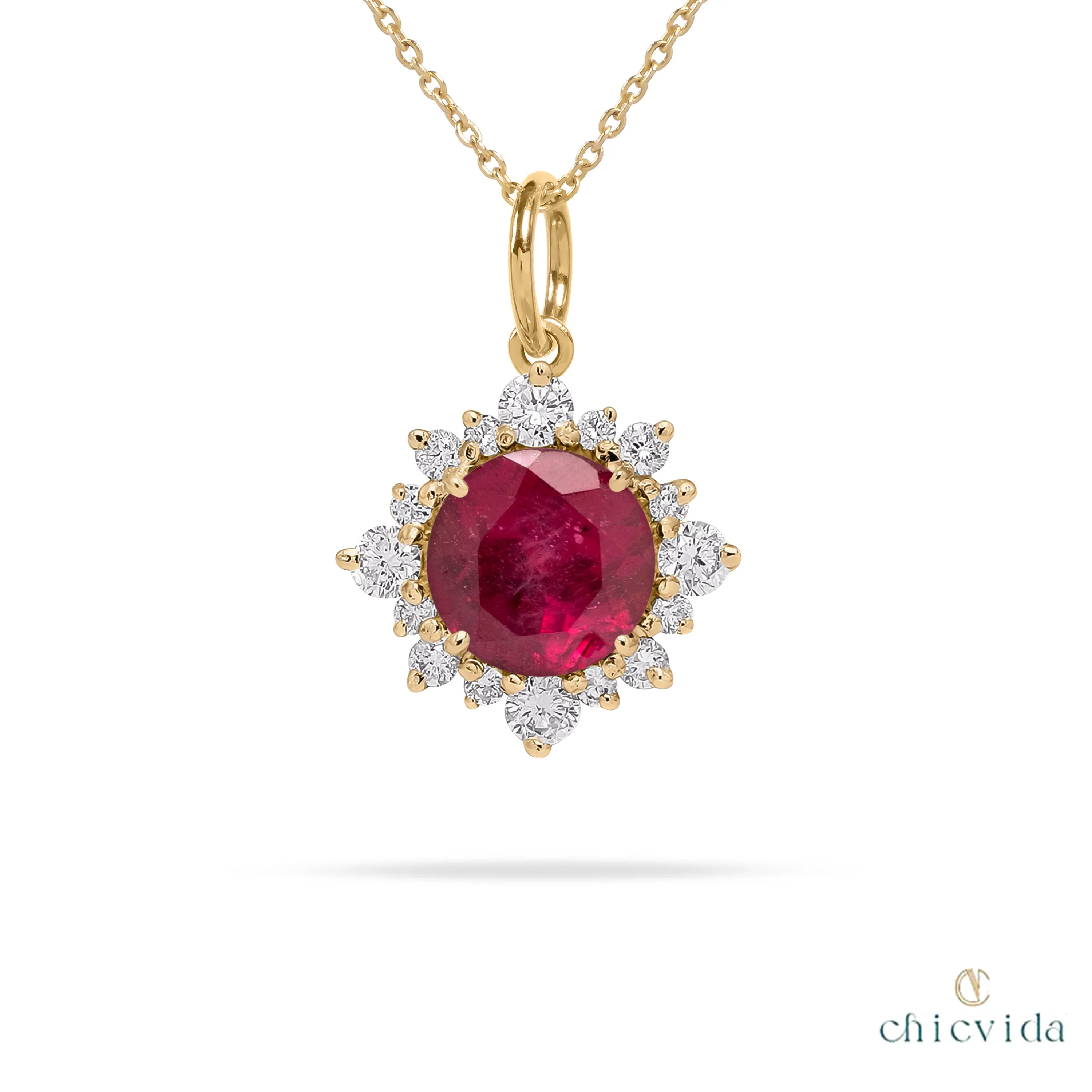 Starlit Ruby Pendant