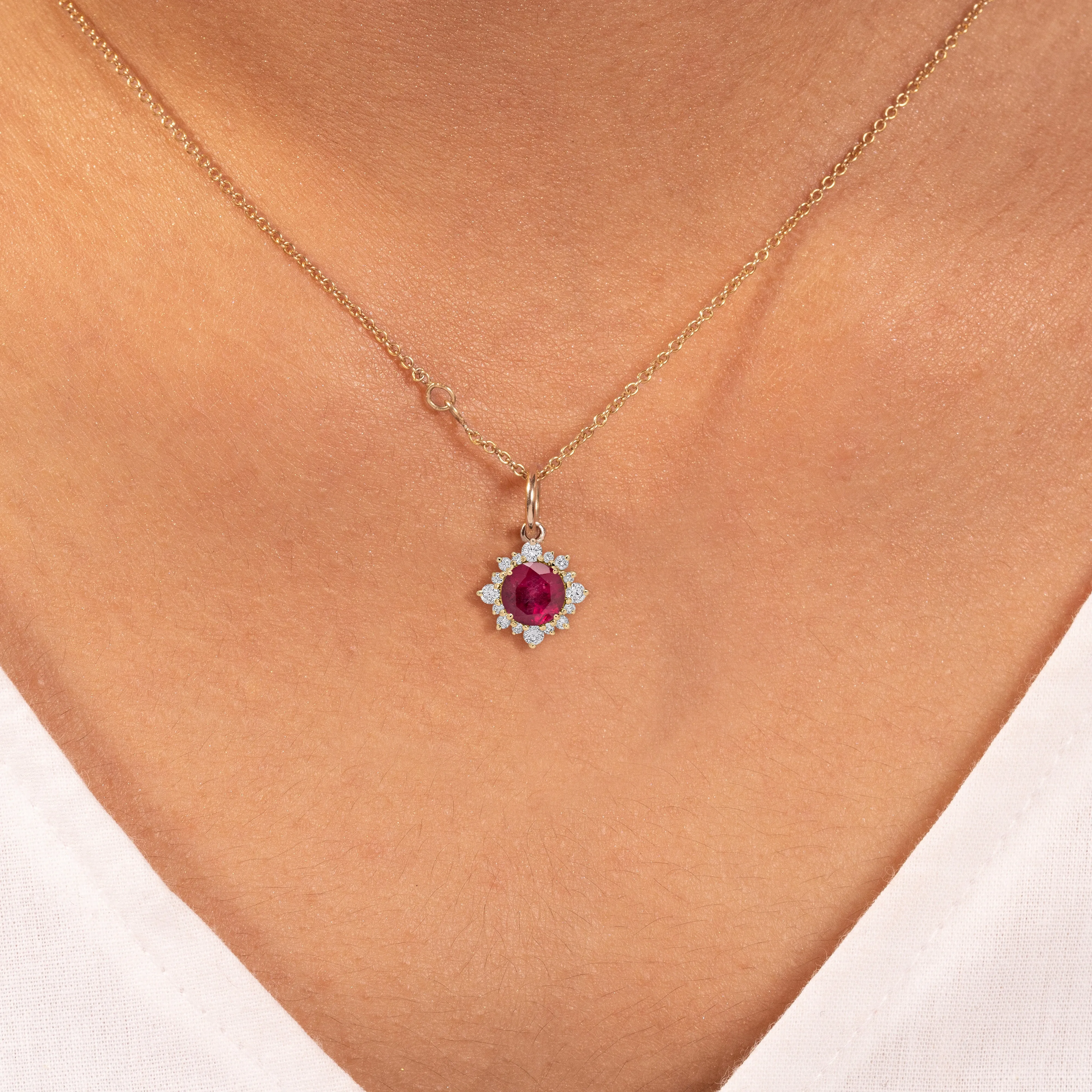 Starlit Ruby Pendant