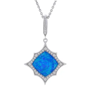 Stephen Webster 18k White Gold Blue Cystal Haze Necklace